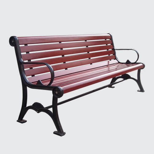 urban street outdoor wood bench seating