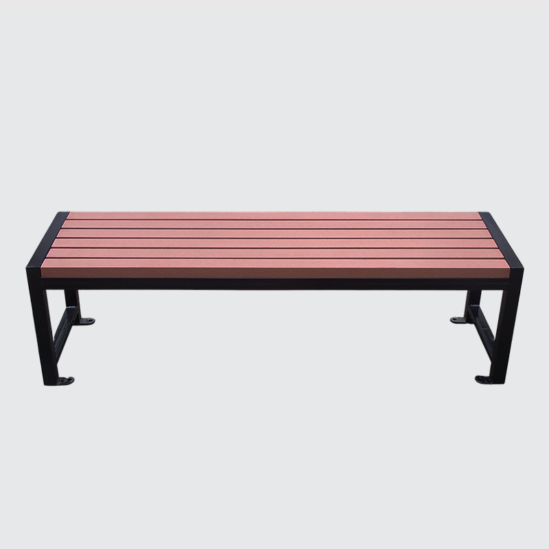 decorative outdoor long bench without back