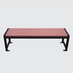 decorative outdoor long bench without back