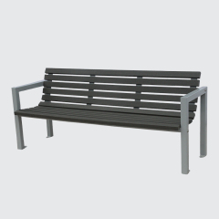 wood cast aluminum park bench