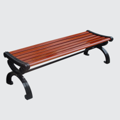 Backless wood composite garden bench