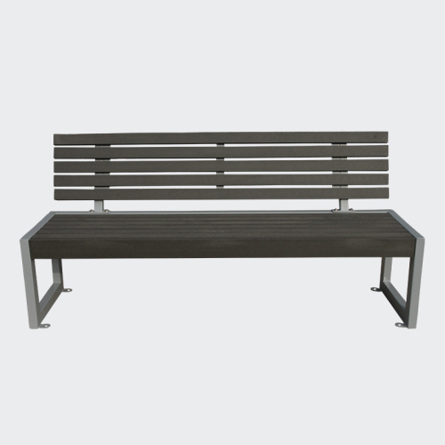 outdoor long recycled plastic wood bench