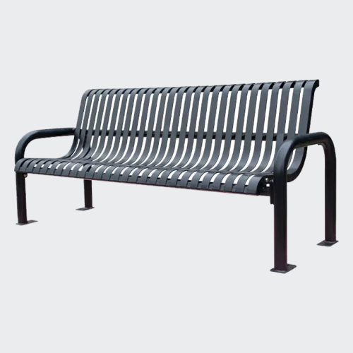 steel iron garden leisure bench