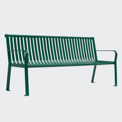 Commercial Park Bench With Backrest