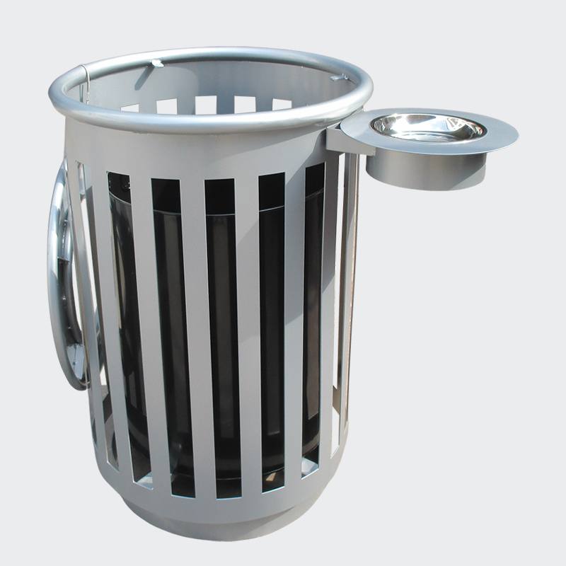 Design custom outdoor circular sanitation trash can factory manufacturers