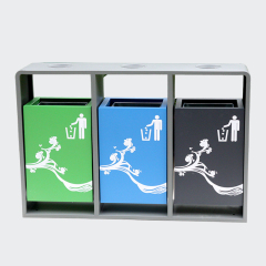Classified Outdoor Steel Trash Cans