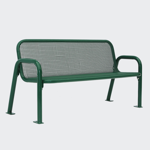 outdoor thermoplastic metal leisure bench