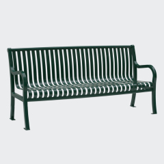 outdoor usage metal garden bench