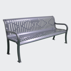 steel garden patio park bench
