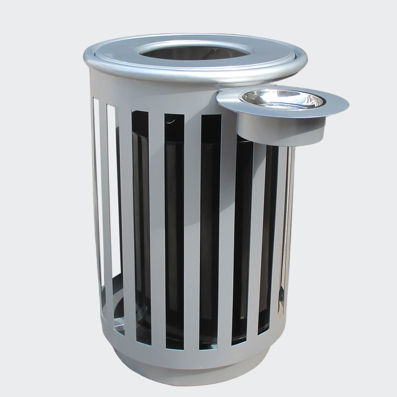 Design custom outdoor circular sanitation trash can factory manufacturers