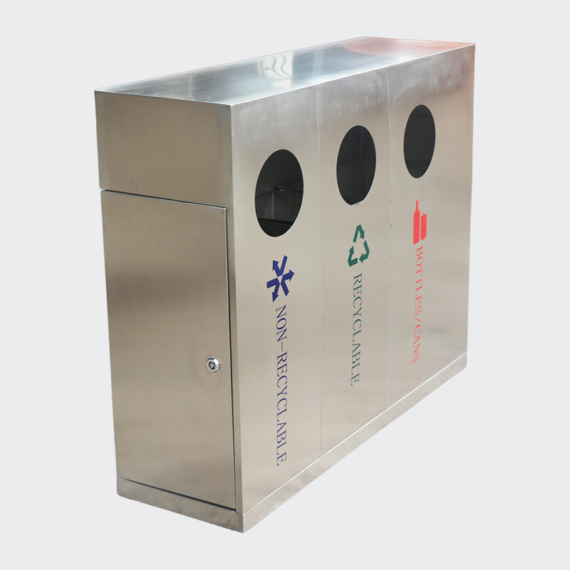 Outdoor continuous large sanitation dustbin