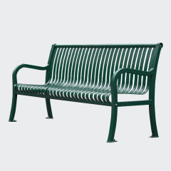 outdoor usage metal garden bench