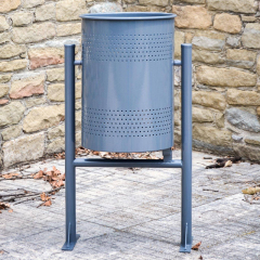 Barcelona stainless steel trash can