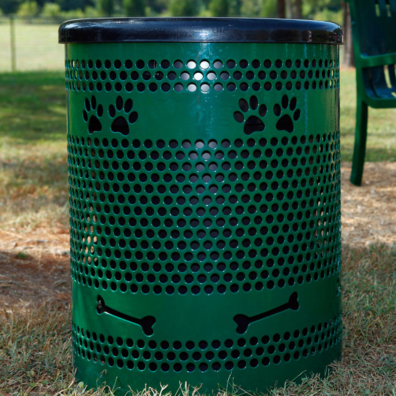 outdoor Dog Park Waste Recycling Bin