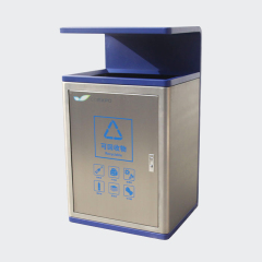 metal outdoor garbage cans municipality dustbin