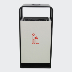 Steel Outdoor Park Trash Bin