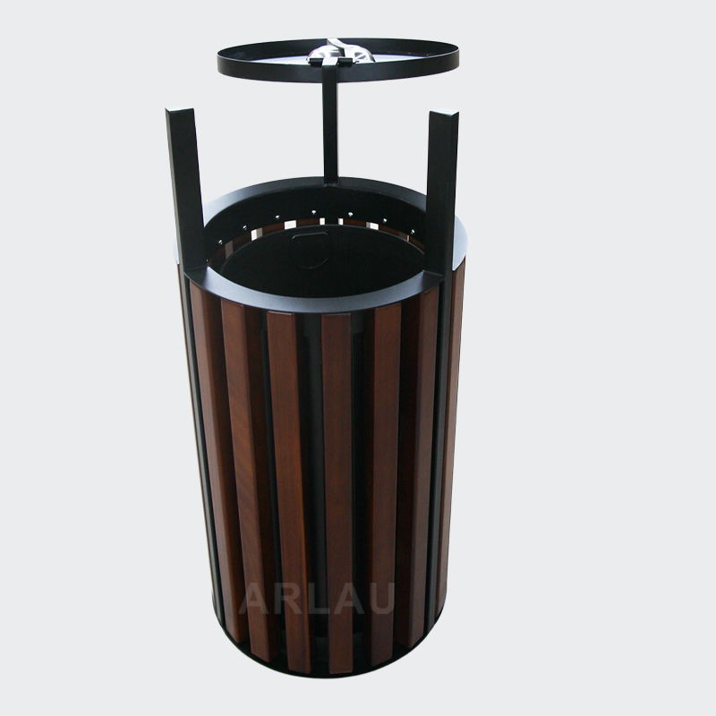 Round Wooden Garbage container for sale