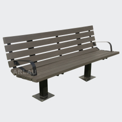 outdoor street public timber bench seat