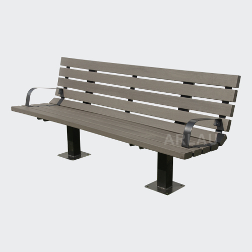 outdoor street public timber bench seat