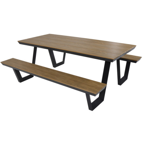 4/6/8ft portable recycled plastic wood long picnic table