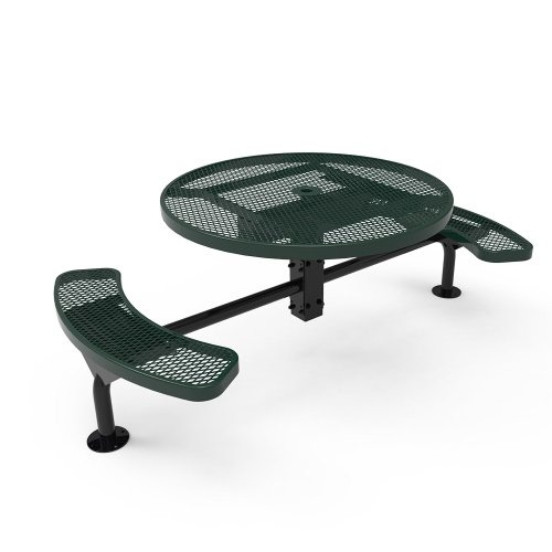 46" round picnic table with wheelchair accessible