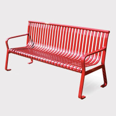 Commercial Park Bench With Backrest