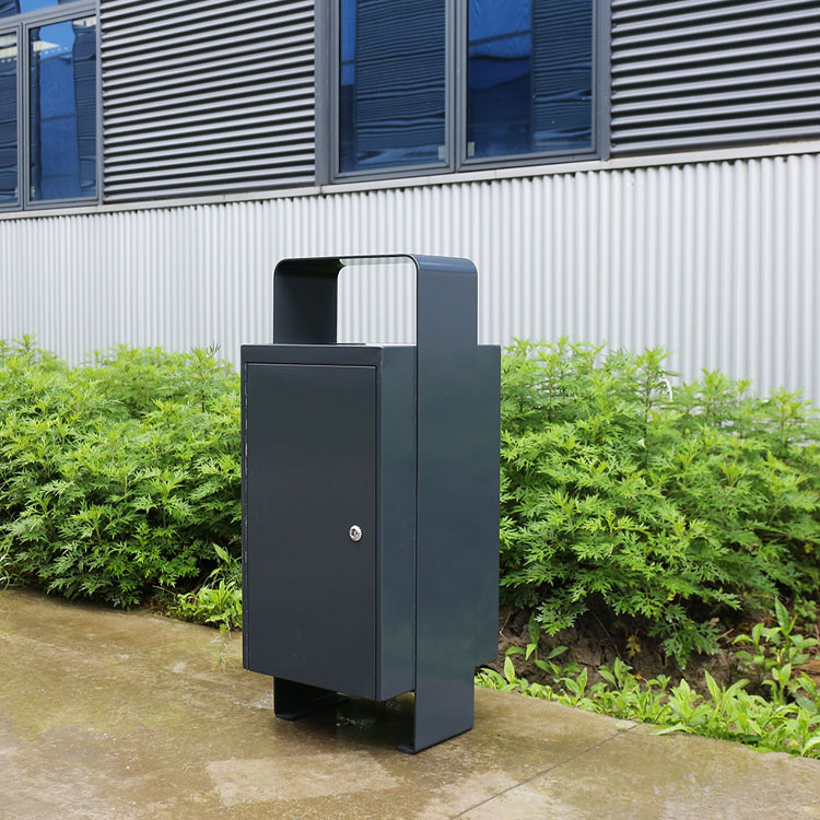 School Outdoor Modern Metal Trash Bin Manufacturer