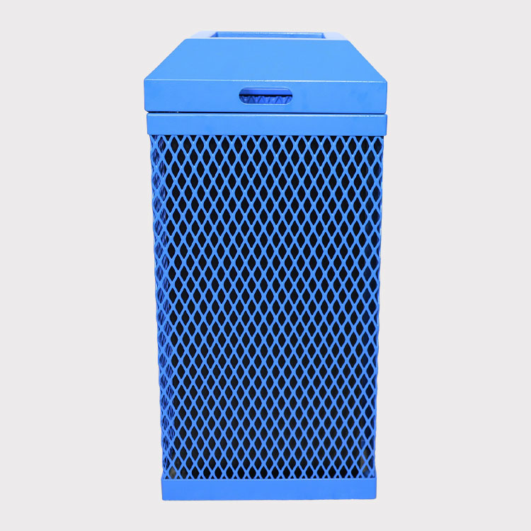 Thermoplastic coated trash can