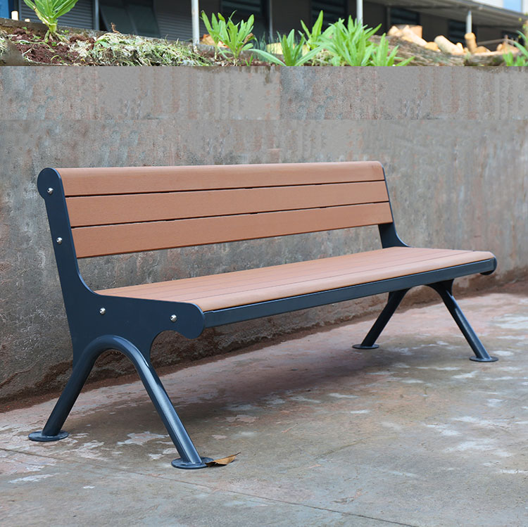 Outdoor seater hardwood garden bench