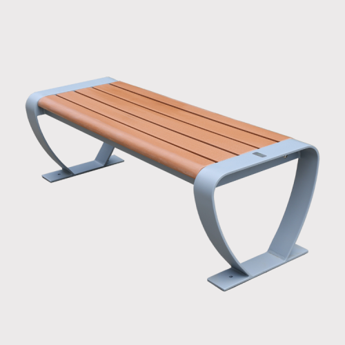 outdoor garden wooden long bench