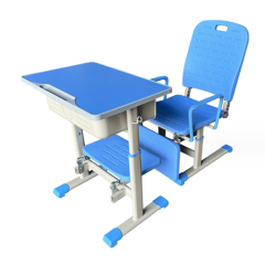 Reclining foldable desks and chairs