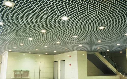 Steel grating for suspended ceiling