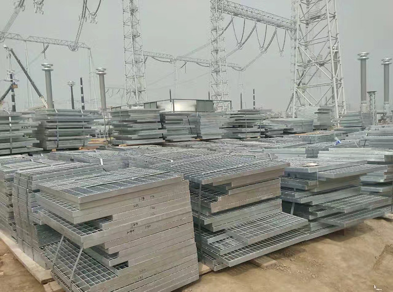 Galvanized steel grating plate