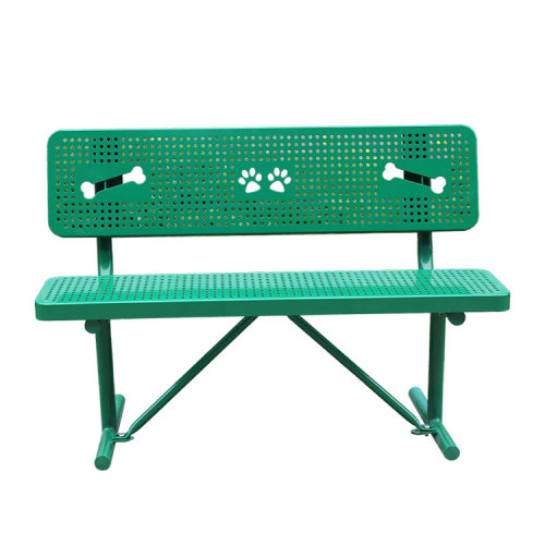 Outdoor park garden dog bench