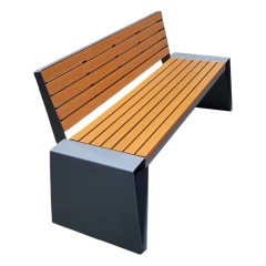 Outdoor Backrest WPC Bench