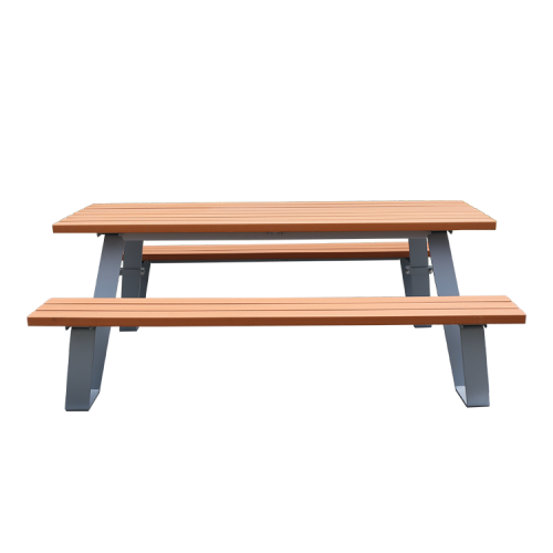 outdoor wooden picnic table bench