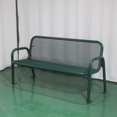 6 foot 8 foot outdoor patio metal mesh bench