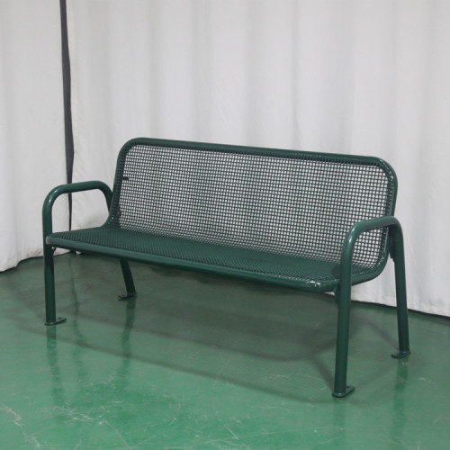 6 foot 8 foot outdoor patio metal mesh bench