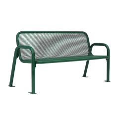 6 foot 8 foot outdoor patio metal mesh bench