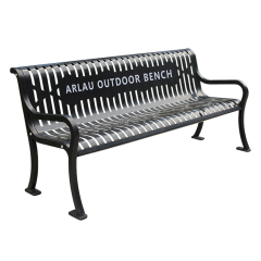 3 seater metal outdoor garden bench