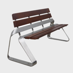 Cheap outside garden steel wood bench seat