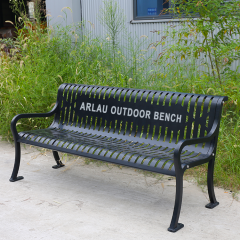 3 seater metal outdoor garden bench