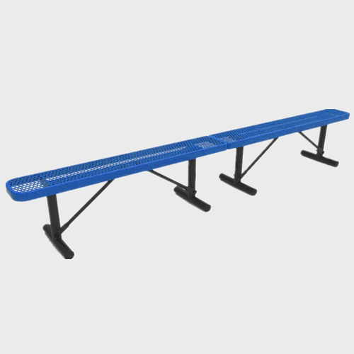 Outdoor park metal backyard bench no back