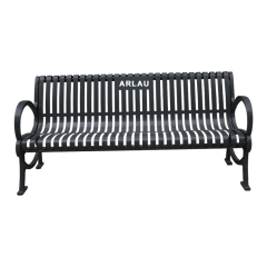 Outdoor patio furniture steel bench seating