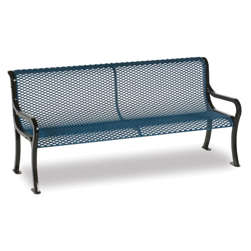 Outdoor park metal wire garden bench seat