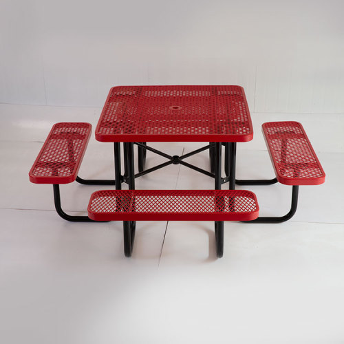 Restaurant square picnic table and chair