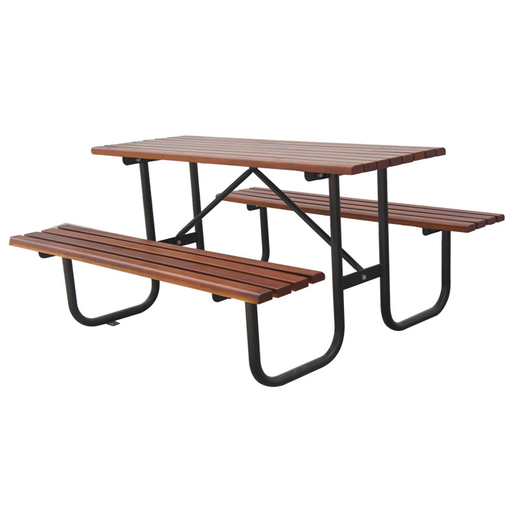 6 ft 8 ft long outdoor wooden picnic table