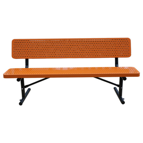 6 foot 8 foot modern metal outdoor garden bench