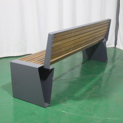 Custom 3 person outdoor wood bench seating