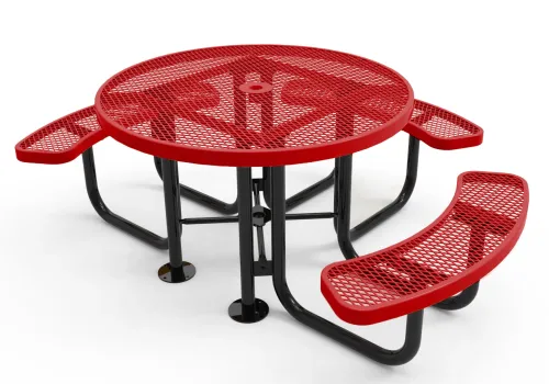 Thermoplastic coated commercial disabled picnic tables